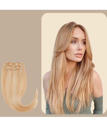 Extensions Glatte Clips Platinblond Méché votre