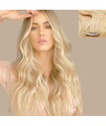 Extensions Clips gewellt Platinblond paiement sécurisé