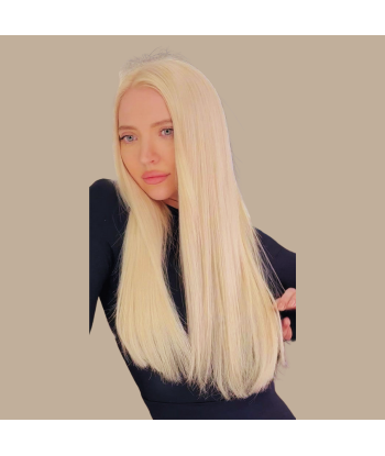 100 Glatte Keratin-Extensions Platinblond est présent 