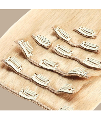 Extensions Clips Raides Blond Platine livraison et retour toujours gratuits