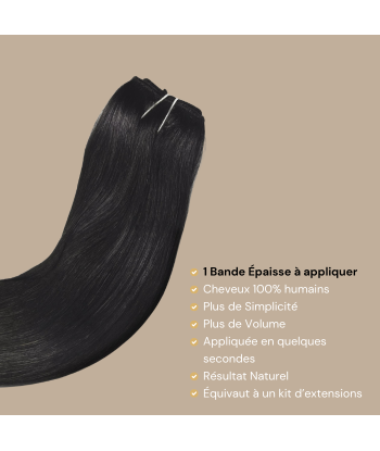 Clip Extension Straight Schwarz Mono Maxi Volume Band Voir les baskets