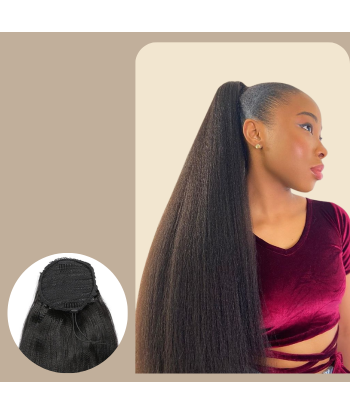 Pferdeschwanz Ponytail Dunkelbraun Mit Kordel Remy Hair Yaki Straight Venez découvrir notre 