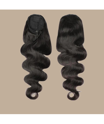 Pferdeschwanz Ponytail Dunkelbraun Mit Kordel Remy Hair Body Wave acheter