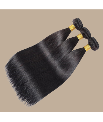 Weben Jungfräuliches Haar Human Hair Straight 7A Dunkelbraun 1B 100 Gr de France