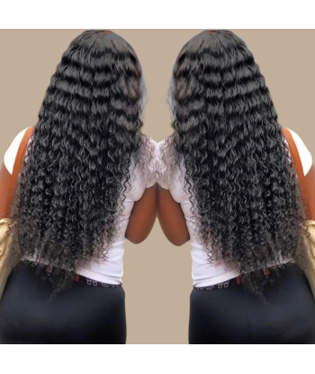 Haarglättung Jungfräuliches Haar Human Hair Deep Wave 7A Dunkelbraun 1B 100 Gr rembourrage situé sous