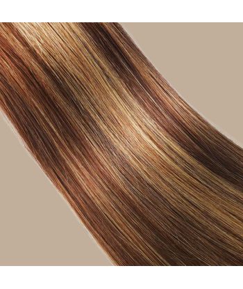 Haarglätter Jungfernhaar Human Hair Straight 7A Kastanienbraun Getrocknet Blond P4/27 100 Gr solde