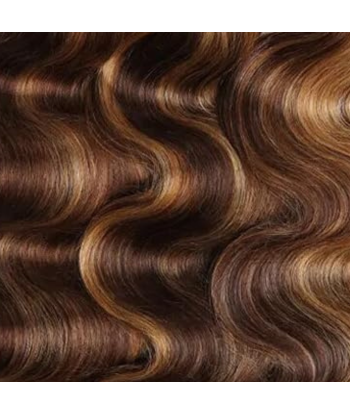 Haarglätter Jungfrau Human Hair Body Wave 7A Kastanienbraun Getrocknet Blond P4/27 100 Gr Livraison rapide