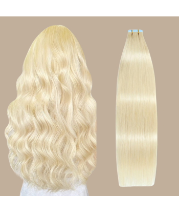 Premium Russian Hair 613 Extensions Klebebänder / tapes gerade pour bénéficier 