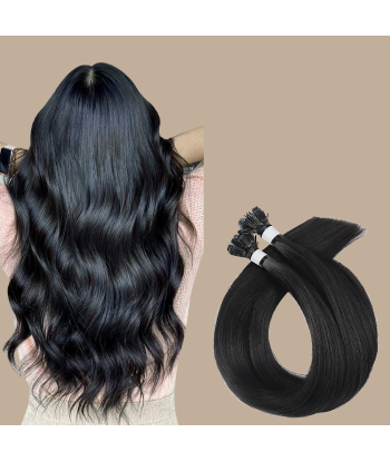 100 Keratin Extensions Glatt Premium mit flacher Spitze en stock