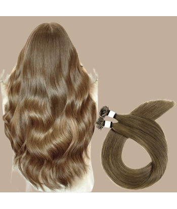 100 Keratin Extensions Glatt Premium mit flacher Spitze en stock