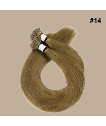 100 Keratin Extensions Glatt Premium mit flacher Spitze en stock