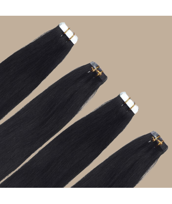 Extensions Adhésives Raides Noir en stock