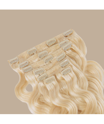 Extensions Clips Ondulées Blond Platine shop