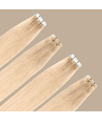 Extensions Adhésives Raides Blond Platine de la marque