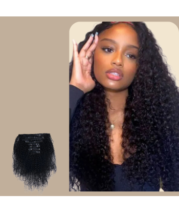 Kit Extensions à Clips Afro Curly Noir 120 gr Fin de série