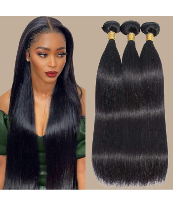 Tissage Cheveux Vierge Human Hair Straight 7A Brun Foncé 1B 100 Gr 50% de réduction en Octobre 2024