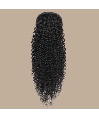 Queue de cheval Ponytail  Noir A Cordon Remy Hair Kinky Curly de l' environnement