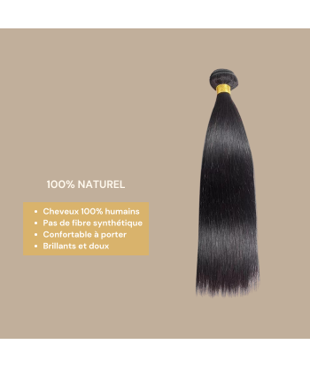 Tissage Cheveux Vierge Human Hair Straight 7A Brun Foncé 1B 100 Gr 50% de réduction en Octobre 2024