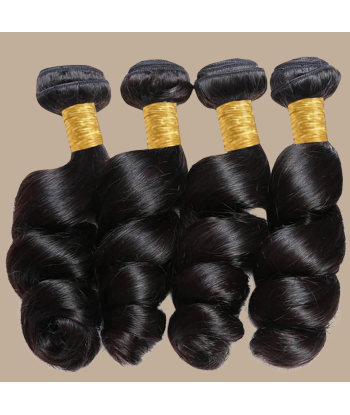 Tissage Cheveux Vierge Human Hair Loose Wave 7A Brun Foncé 1B 100 Gr Amélioration de cerveau avec