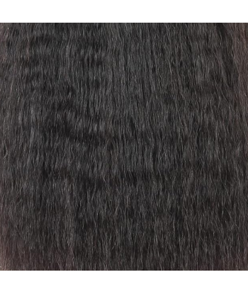 Tissage Cheveux Vierge Human Hair Yaki Straight 7A Brun Foncé 1B 100 Gr pas cher