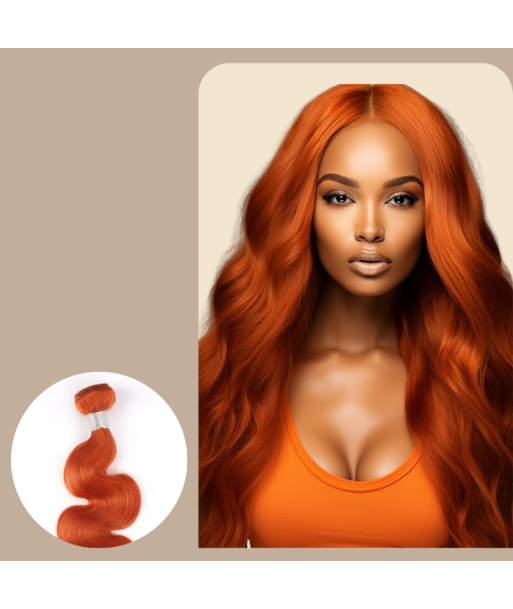 Tissage Cheveux Vierge Human Hair Body Wave 7A Ginger 350 100 Gr 2 - 3 jours ouvrés.