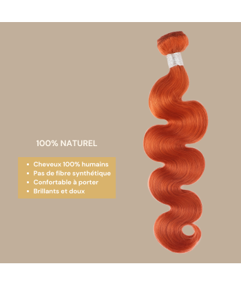 Tissage Cheveux Vierge Human Hair Body Wave 7A Ginger 350 100 Gr 2 - 3 jours ouvrés.