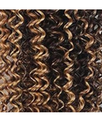 Tissage Cheveux Vierge Human Hair Kinky Curly 7A Chatain Méché Blond P4/27 100 Gr acheter en ligne