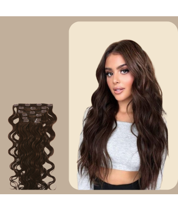 Bruine Golvende Clip Extensions vente chaude votre 