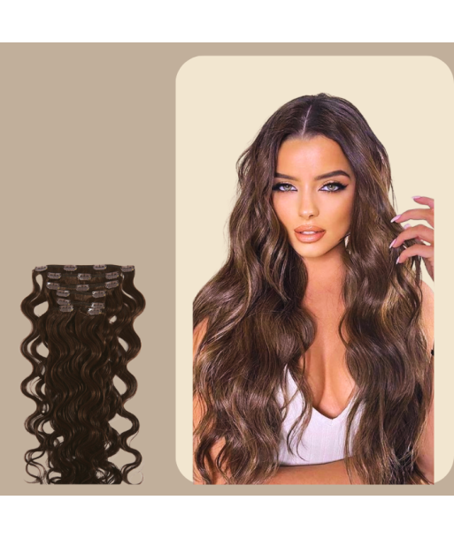 Chocolade Golvende Clip Extensions plus qu'un jeu 