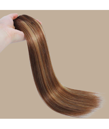 Recht Blond Medium Bruin Clip-In Extensions Kit 120 gr Dans la société mordern