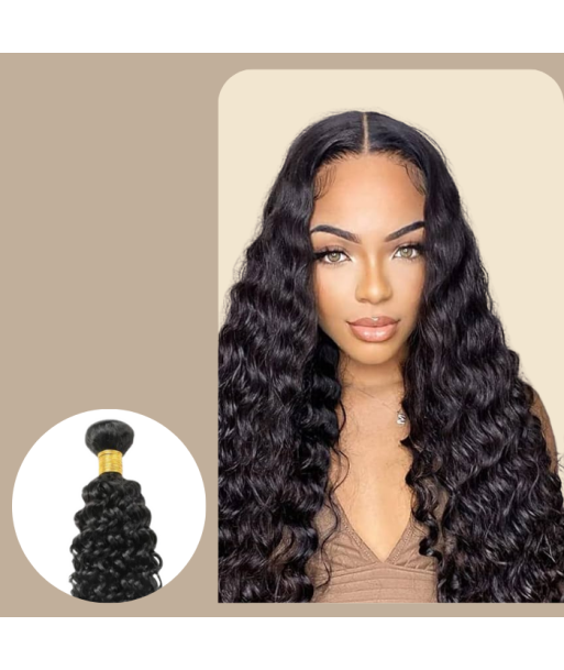 Tissage Cheveux Vierge Human Hair Water Wave 7A Brun Foncé 1B 100 Gr de l' environnement