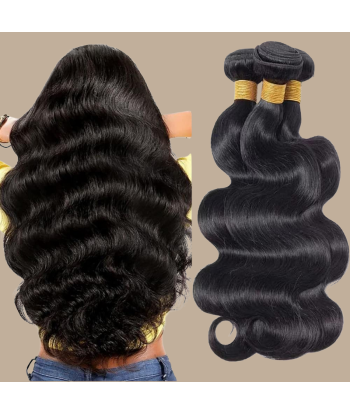 Tissage Vierge Human Hair Body Wave 7A Brun Foncé 1B 100 Gr vente chaude votre 