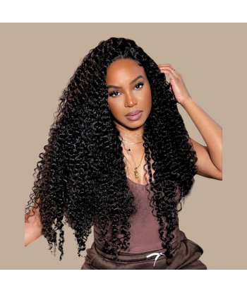 Kinky Curly Musta 120g Clip-In Extensions Kit Comparez et commandez 