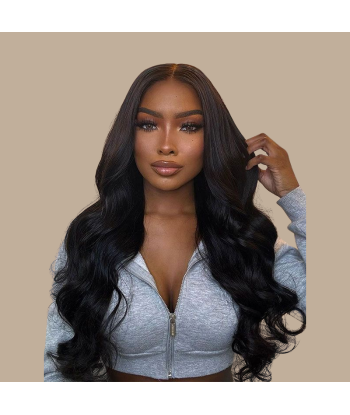 Body Wave Musta 120g Clip-In Extensions Kit - Pidennyspakkaus pas cher 