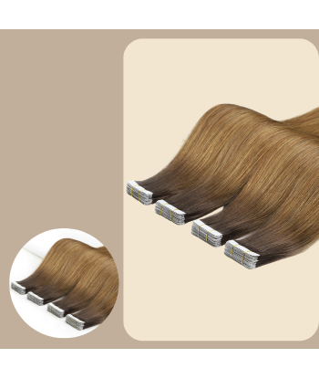 Premium Russian Hair Suorat teippipidennykset T4/14 À commander