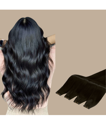 Premium Russian Hair Suorat hiukset kudonta 1B pas cheres