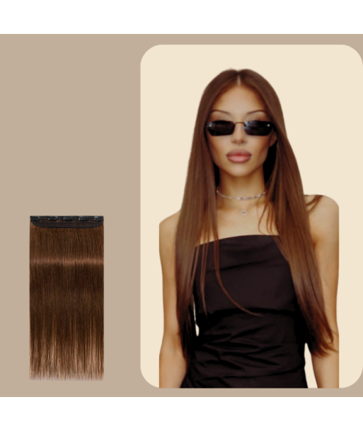 Extension à Clips Straight Chocolat Mono Bande Maxi Volume acheter