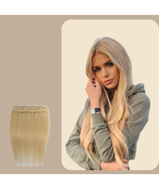 Extension à Clips Straight Blond Platine Mono Bande Maxi Volume Profitez des Offres !