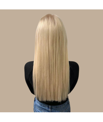 Extension à Clips Straight Blond Platine Mono Bande Maxi Volume Profitez des Offres !