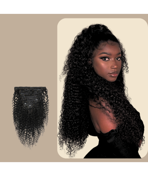 Kit di extension a clip Kinky Curly Black da 120 g commande en ligne