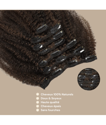 Kit di extension a clip Afro Curly Chocolate 120 g solde