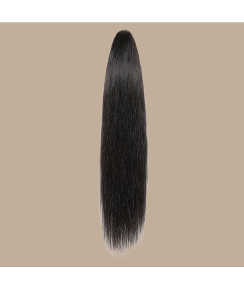 Queue de cheval Ponytail  Noir à Pince Naturel Remy Hair Straight 50% de réduction en Octobre 2024