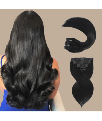 Black Straight Clip Extensions 120 Gr Venez découvrir notre 