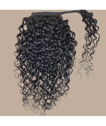 Queue de cheval Ponytail  Noir Ruban Magique Remy Hair Water Wave outlet