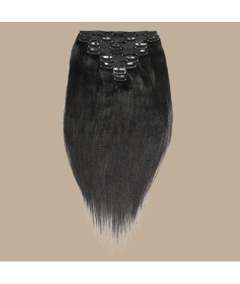 Black Yaki Straight Clip Extensions Dans la société mordern