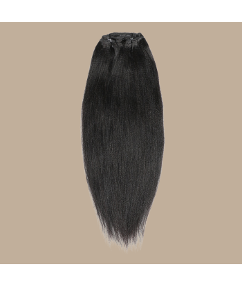 Black Yaki Straight Clip Extensions Dans la société mordern