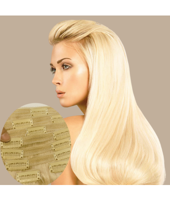 Blond platinum blond klipputvidelsessett Comparez et commandez 