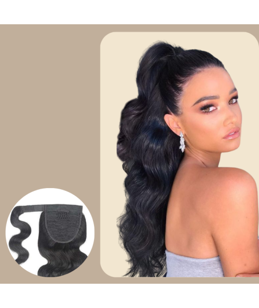 Poninhäntä tumma ruskea Magic nauha Remy Hair Body Wave prix