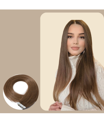 Extensions Adhésives / tapes raides Marron Clair JUSQU'A -70%! 