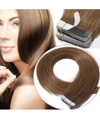 Extensions Adhésives / tapes raides Marron Clair JUSQU'A -70%! 